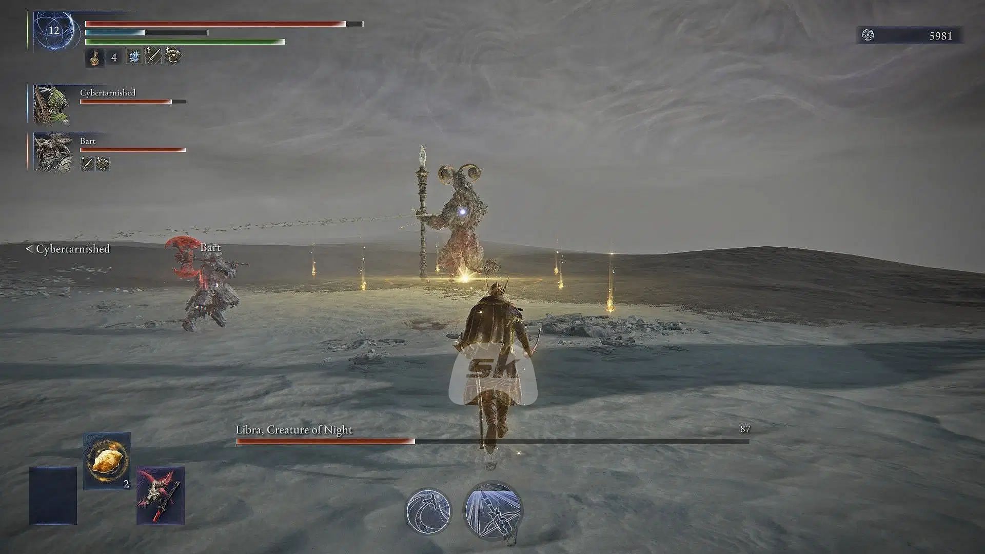 Libra boss fight in Elden Ring Nightreign (Image via Sportskeeda Gaming || FromSoftware)